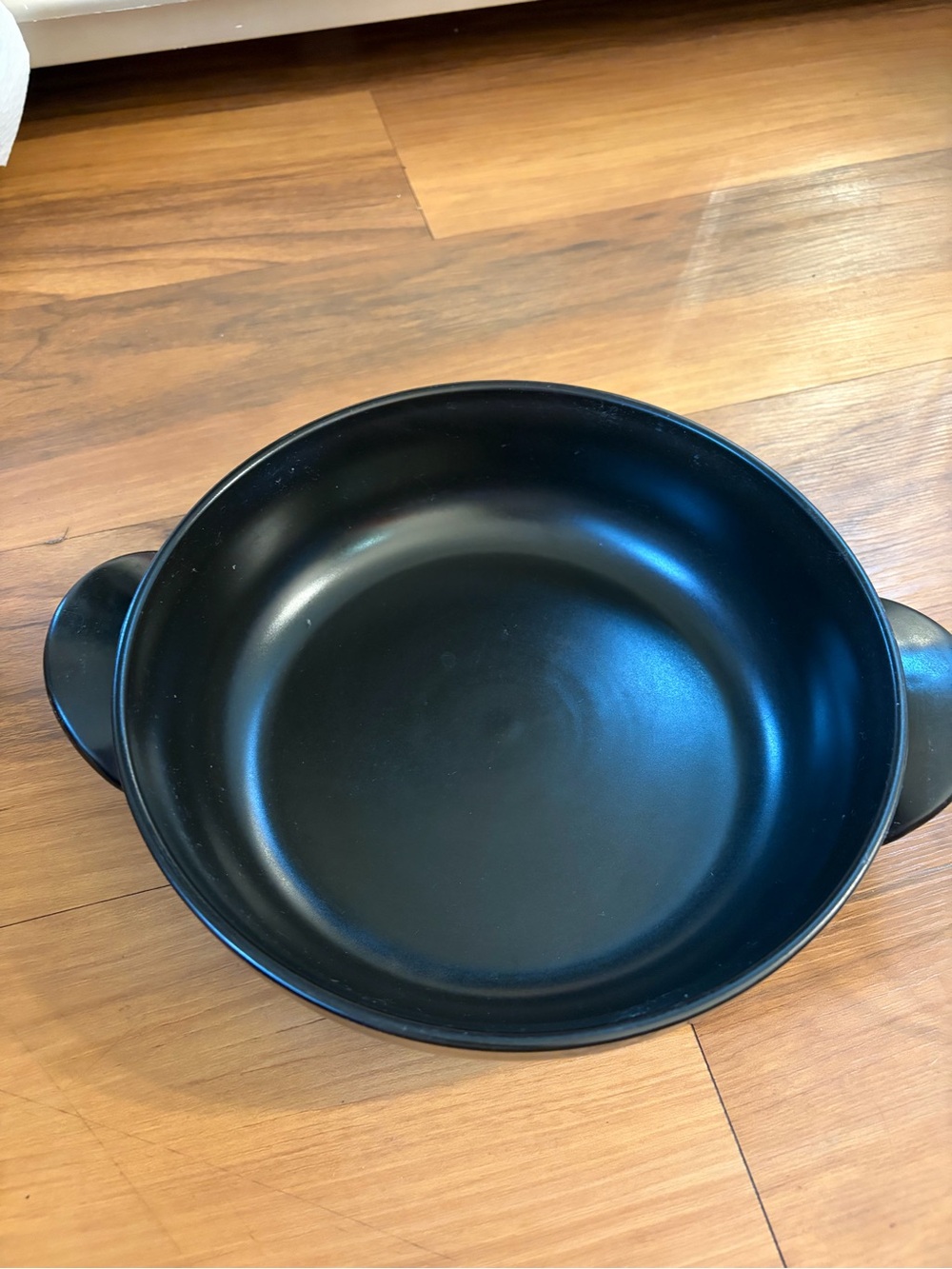 Cravings Black Ceramic Serving Casserole Dish with Side Handles